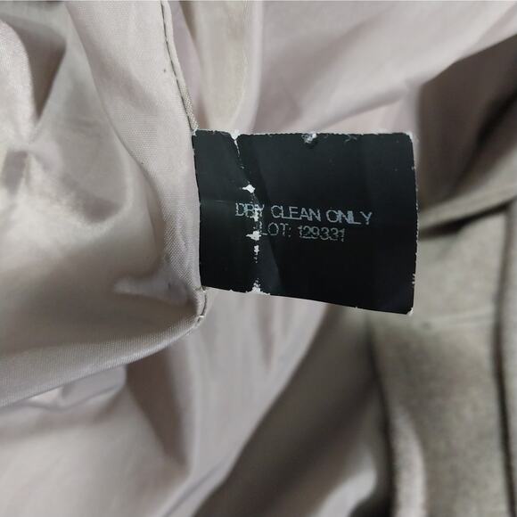 LONDON FOG! TAN/BEIGE FINE WOOL BLEND DOUBLE BREASTED PEACOAT, JACKET! SZ L - Picture 12 of 13